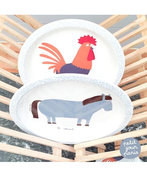 BABY PLATE LA FERME Ø18cm