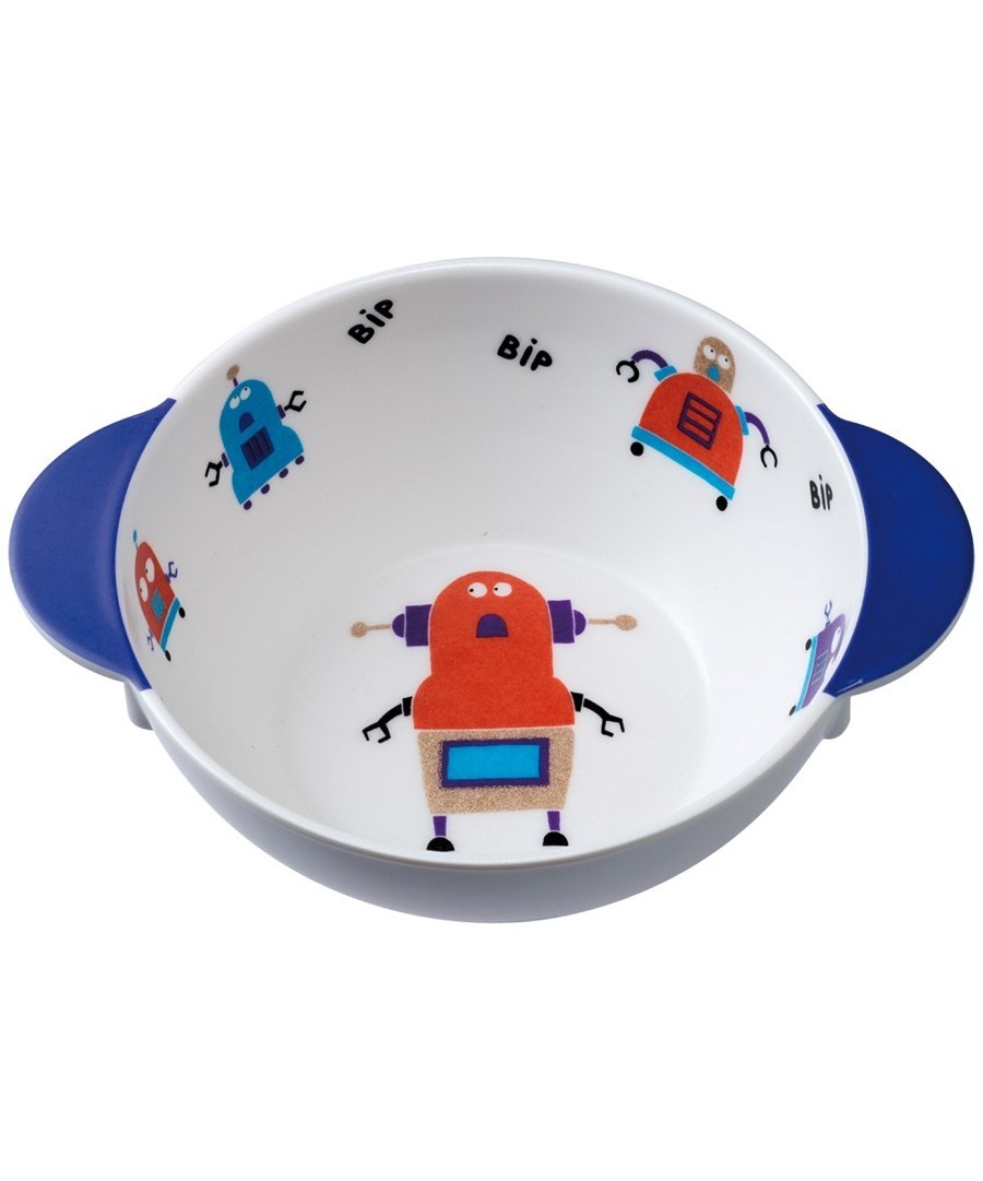 BOWL WITH HANDLES GLITTERING LES ROBOTS