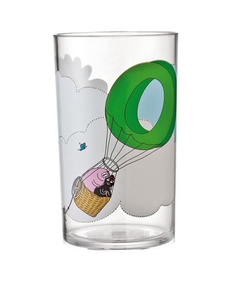 CLEAR TUMBLER BARBAPAPA ALPHABET