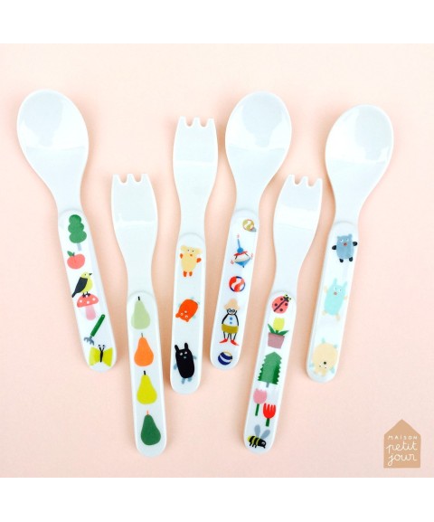 2-PIECE CUTLERY SET LES JOUETS DE MARIE