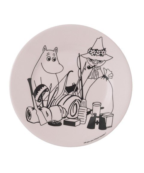 DESSERT PLATE MOOMIN "CAMPING" PINK