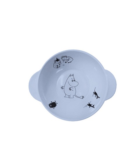 BOWL WITH HANDLES MOOMIN BLUE