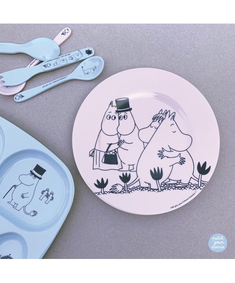 ASSIETTE À DESSERT MOOMIN ''AU REVOIR'' ROSE Ø20 cm