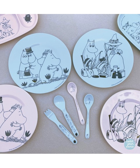 ASSIETTE À DESSERT MOOMIN ''CAMPING'' ROSE Ø20 cm