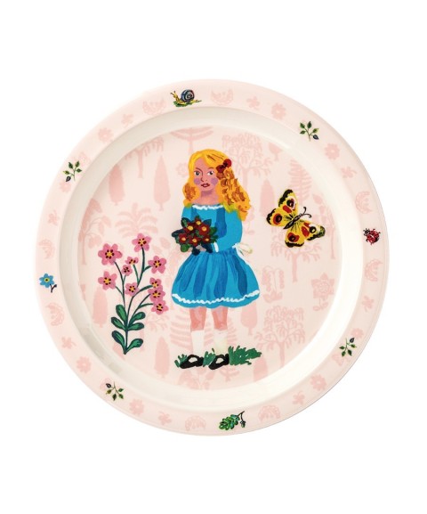 BABY PLATE GOLDILOCKS PINK