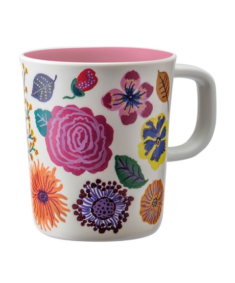 MUG JARDINS FLEURIS ROSE