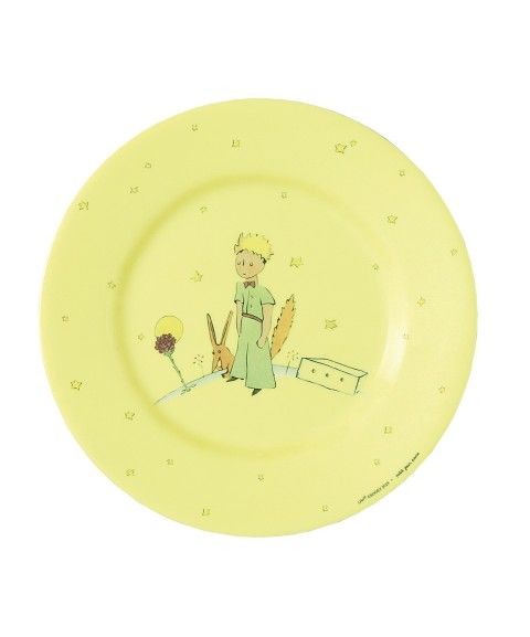 ASSIETTE À DESSERT LE PETIT PRINCE JAUNE Ø20cm