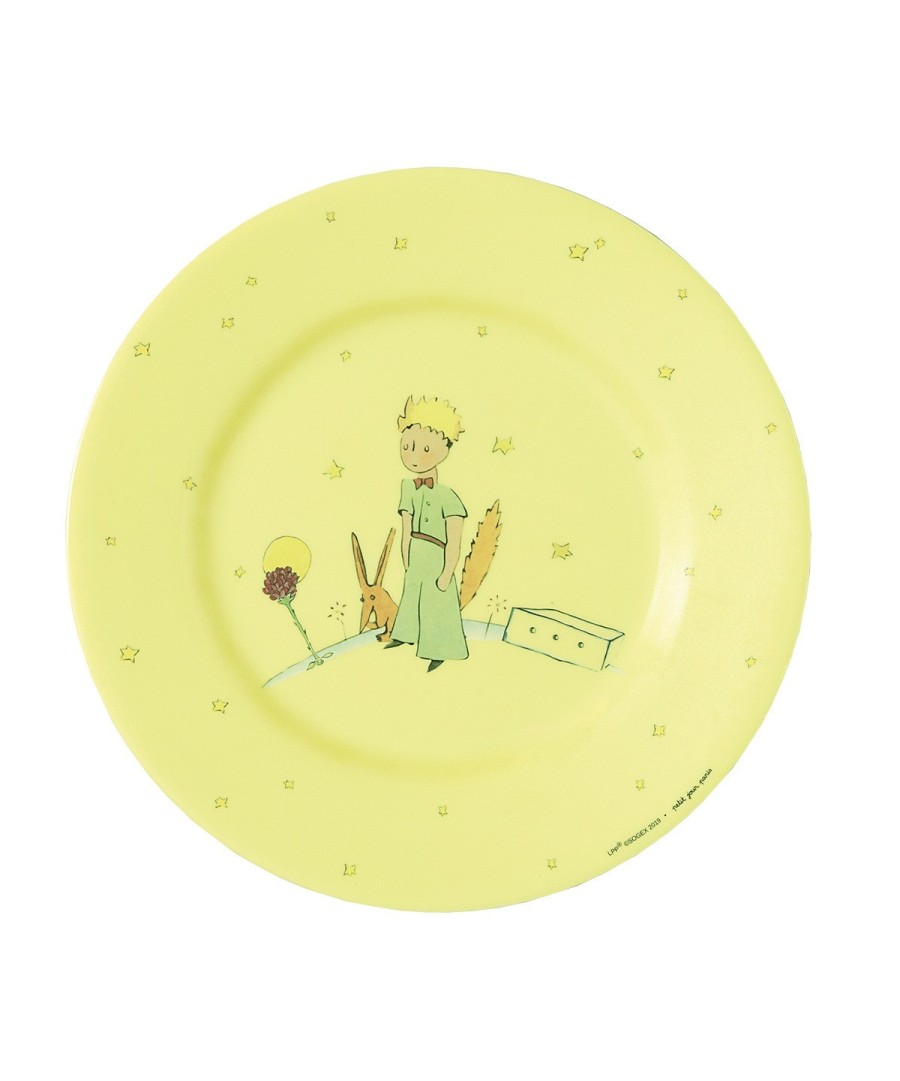 DESSERT PLATE THE LITTLE PRINCE YELLOW