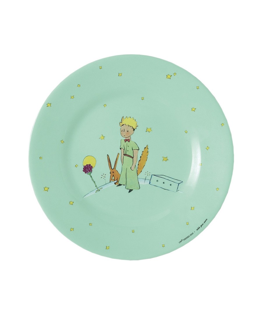 ASSIETTE À DESSERT LE PETIT PRINCE VERTE Ø20cm