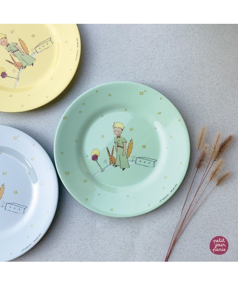 ASSIETTE À DESSERT LE PETIT PRINCE VERTE Ø20cm