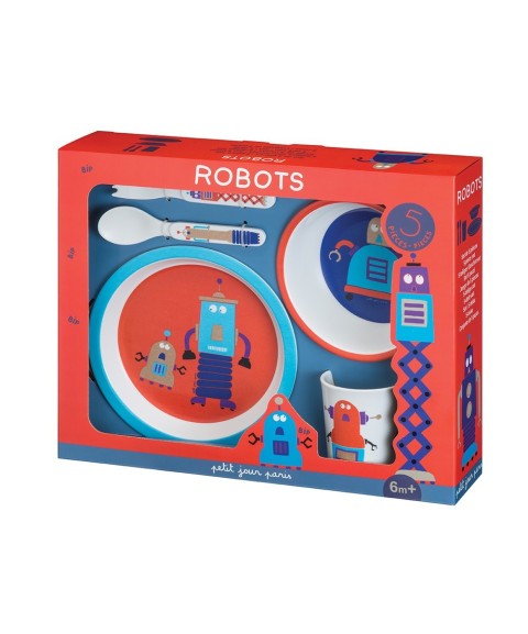 COFFRET CADEAU 5 PIÈCES SCINTILLANT LES ROBOTS