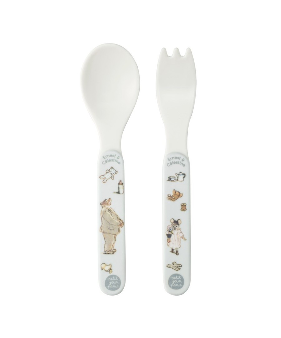 2-PIECE CUTLERY SET ERNEST ET CÉLESTINE