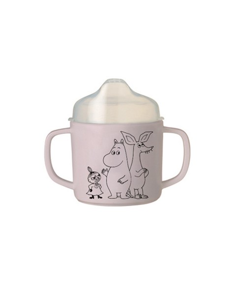 LEARNING CUP WITH ANTI-SLIP BASE MOOMIN PINK
