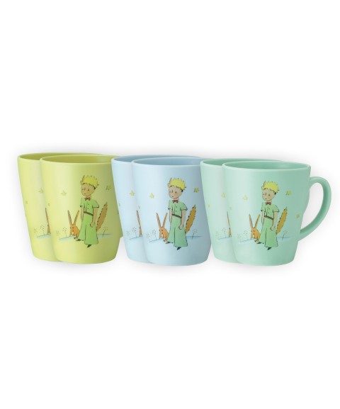 6 GRANDS MUG LE PETIT PRINCE ASSORTIS