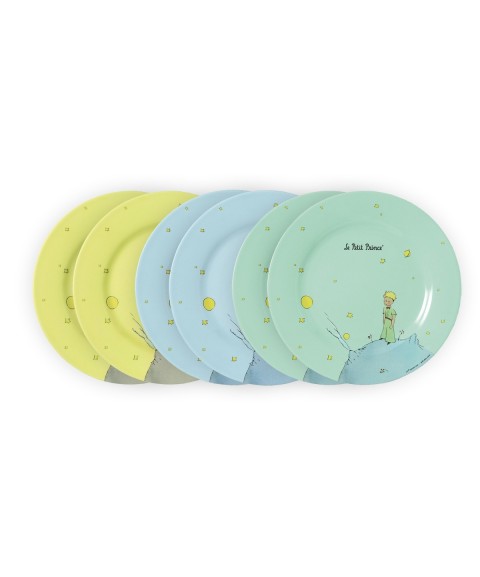 SET OF 6 DESSERT PLATE THE LITTLE PRINCE Ø23cm 