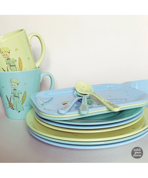 SET OF 6 DESSERT PLATE THE LITTLE PRINCE Ø23cm 