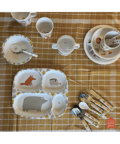 4-COMPARTMENT SERVING TRAY L'AVENTURE
