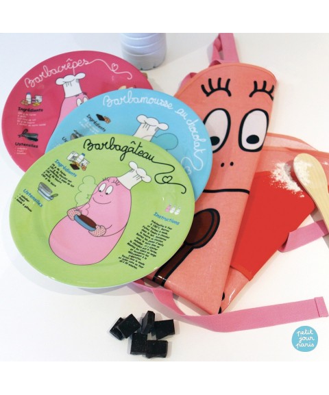 LARGE PLATE BARBAPAPA BARBAMOUSSE AU CHOCOLAT 