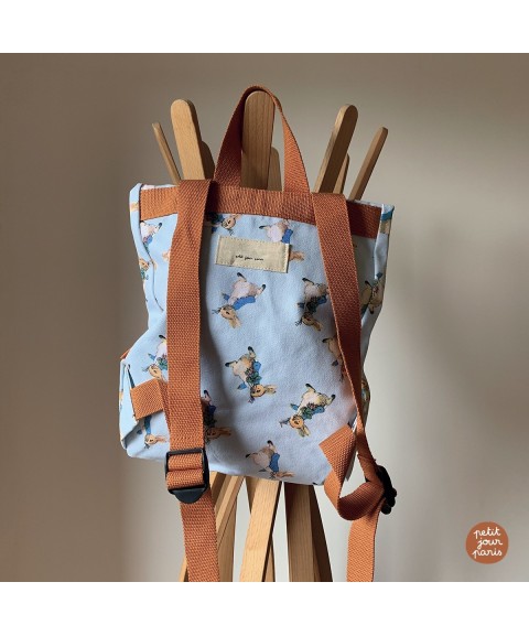 BACKPACK MINI MESSENGER PETER RABBIT BROWN