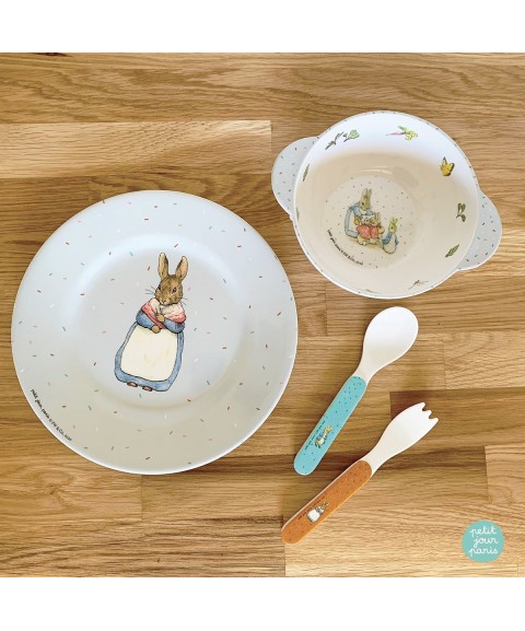 BOWL WITH HANDLES PETER RABBIT