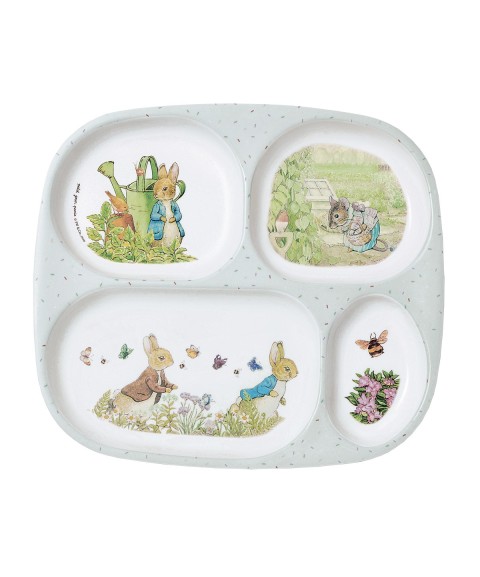 4-COMPARTMENT SERVING TRAY PETER RABBIT