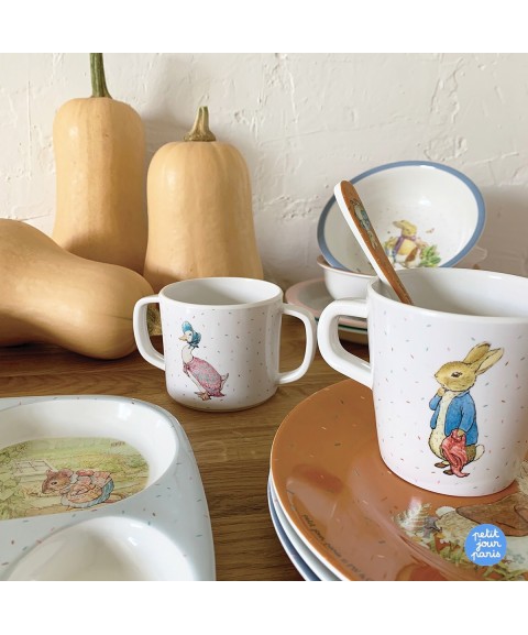 BOWL WITH HANDLES PETER RABBIT