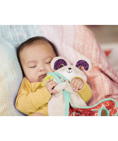 DOUDOU / COUVERTURE LAPIN - B.SNUGGLIES FLUFFY BUNZ 