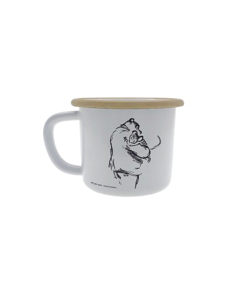 MUG ÉMAIL ERNEST ET CÉLESTINE JAUNE