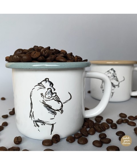 MUG ENAMEL BLUE ERNEST&CELESTINE