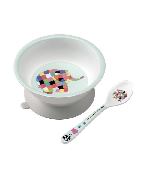 BOWL WITH SUCTION PAD AND SPOON ELMER