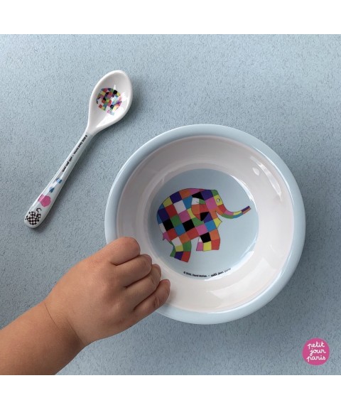 BOWL WITH SUCTION PAD AND SPOON ELMER