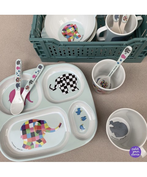 BOWL WITH SUCTION PAD AND SPOON ELMER