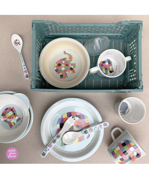 BOWL WITH SUCTION PAD AND SPOON ELMER