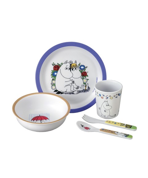 COFFRET CADEAU 5 PIÈCES MOOMIN BLEU