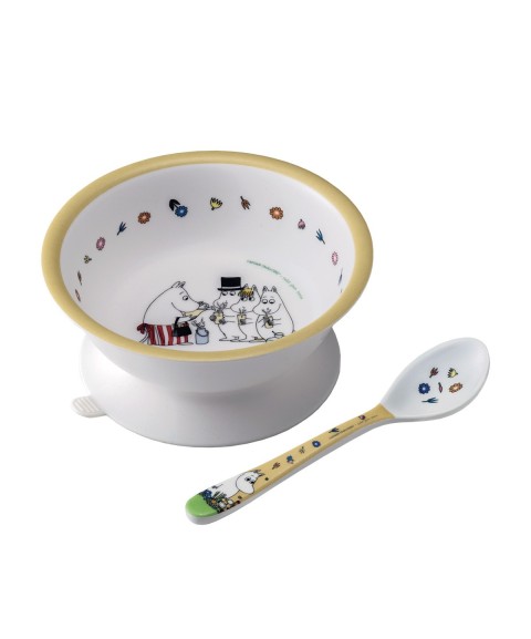 BOWL WITH SUCTION PAD AND SPOON MOOMIN