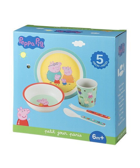 COFFRET CADEAU 5 PIÈCES PEPPA PIG