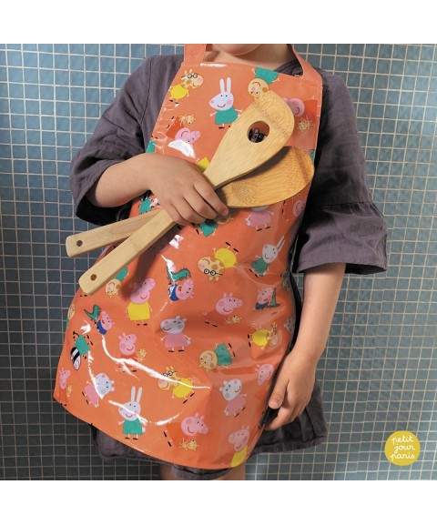 COATED COTTON APRON PEPPA PIG