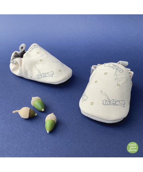 MES 1ERS CHAUSSONS ALL OVER LE PETIT PRINCE 3-6 MOIS