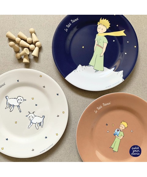 DESSERT PLATE THE LITTLE PRINCE BEIGE Ø 20cm