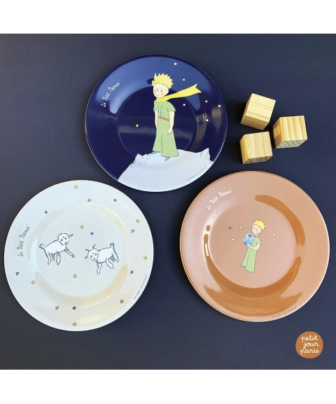 ASSIETTE À DESSERT LE PETIT PRINCE BLEU MARINE Ø 20cm