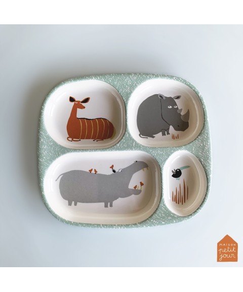 4-COMPARTMENT SERVING TRAY LA SAVANE