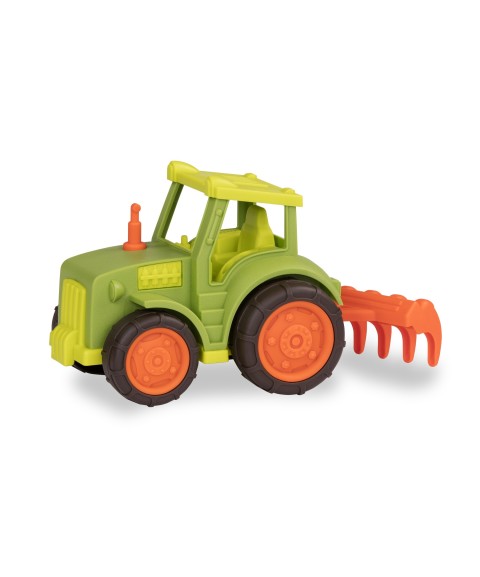 TRACTEUR VERT AVEC HERSE - TRACTOR WITH RAKE GREEN