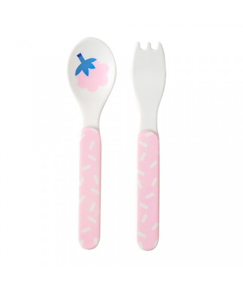 2 PCES CUTLERY SET TUTTI FRUTTI