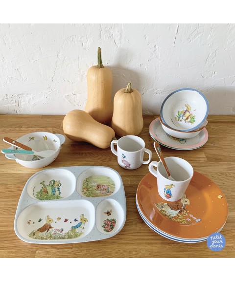 BOWL WITH SUCTION PAD AND SPOON PETER RABBIT