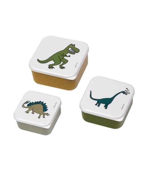 SET DE 3 LUNCH BOX LES DINOSAURES