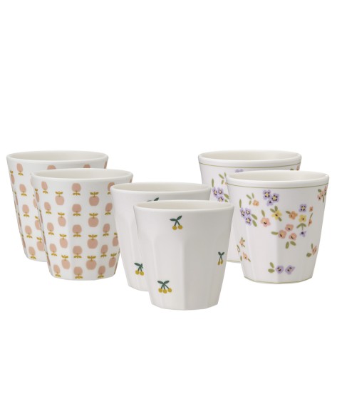 SET OF 6  TUMBLERS ÉMILE & IDA