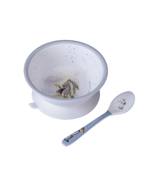 BOWL WITH SUCTION PAD AND SPOON ERNEST ET CÉLESTINE