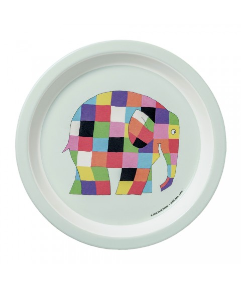 BABY PLATE ELMER Ø18cm