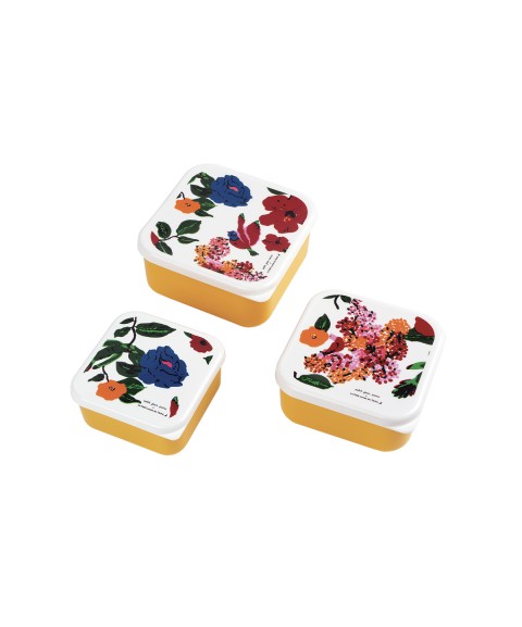 SET DE 3 LUNCH BOX LES HIBISCUS