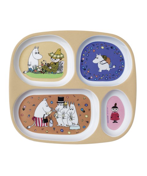 PLATEAU À 4 COMPARTIMENTS MOOMIN